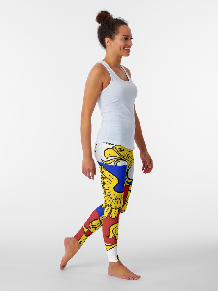 Alternate view of Российский флаг, Флаг российской федерации, Russian flag, Flag of the Russian Federation, Russia, Russian, flag, Russian Federation Leggings