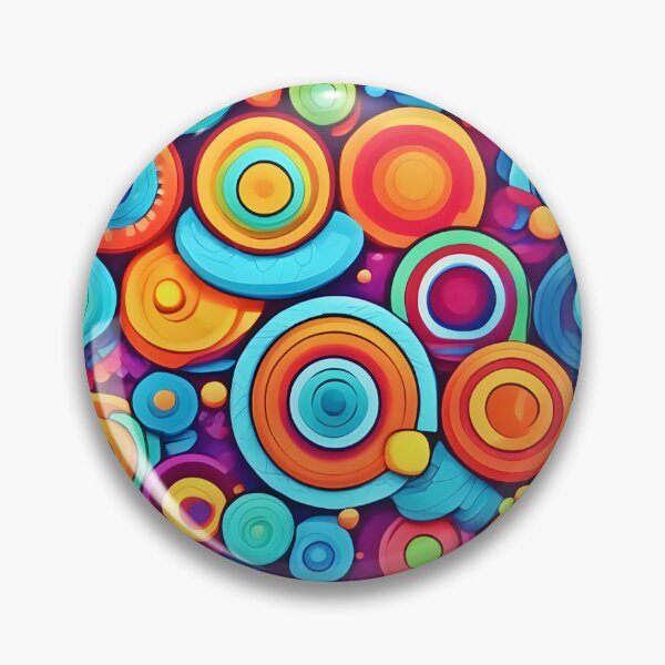 Item preview, Vibrant Circle Explosion designed and sold by Health And Fitness Posts e-Store.
