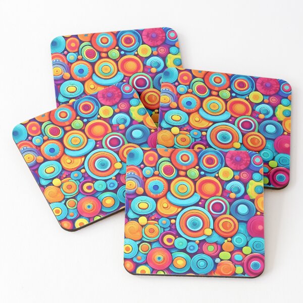Item preview, Vibrant Circle Explosion designed and sold by Health And Fitness Posts e-Store.