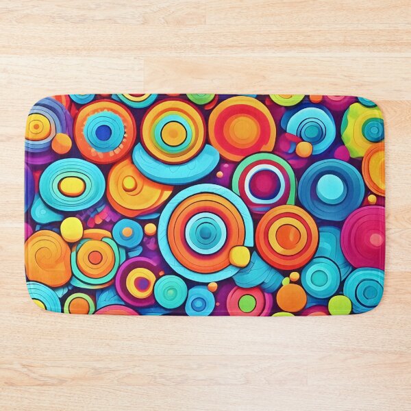 Item preview, Vibrant Circle Explosion designed and sold by Health And Fitness Posts e-Store.