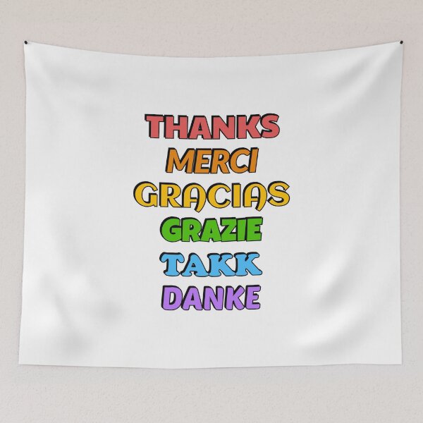 Item preview, Thank you - giving thanks in different languages - happy thanksgiving designed and sold by Inspirationmotivation.