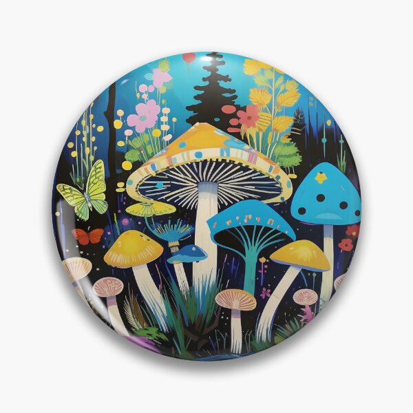 Item preview, Mushrooms in a magical forest. Neo-expressionism.  designed and sold by Natalia-Vlad.