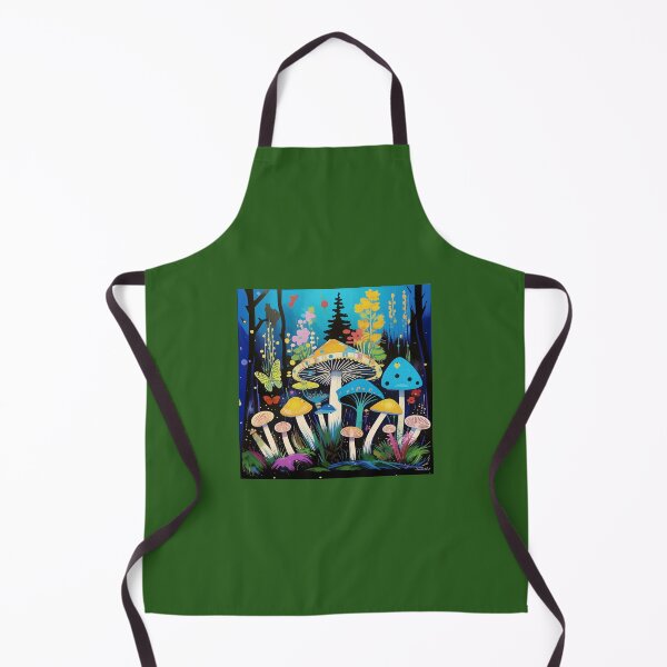 Item preview, Mushrooms in a magical forest. Neo-expressionism. designed and sold by Natalia-Vlad.