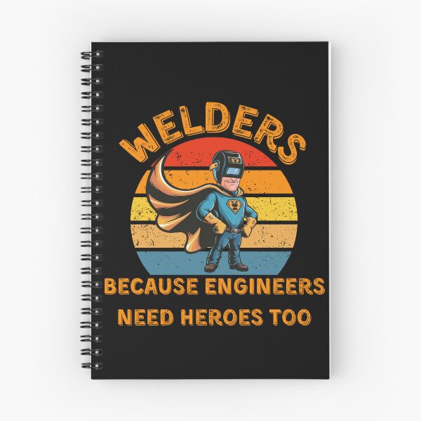Item preview, Welders Because Engineers Need Heroes Too - Retro Superhero Design designed and sold by FieldHouseTees.