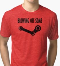 BLOWING OFF SOME STEAM Tri-blend T-Shirt