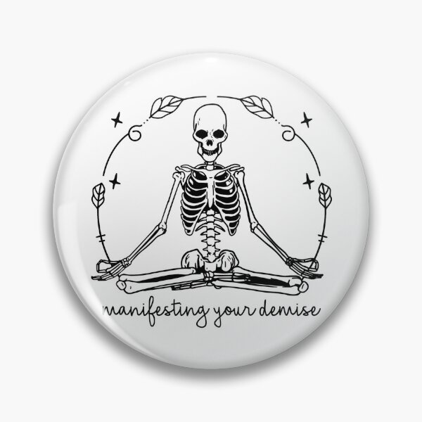 Item preview, Manifesting Your Demise - Meditating Skeleton designed and sold by wildeweed.
