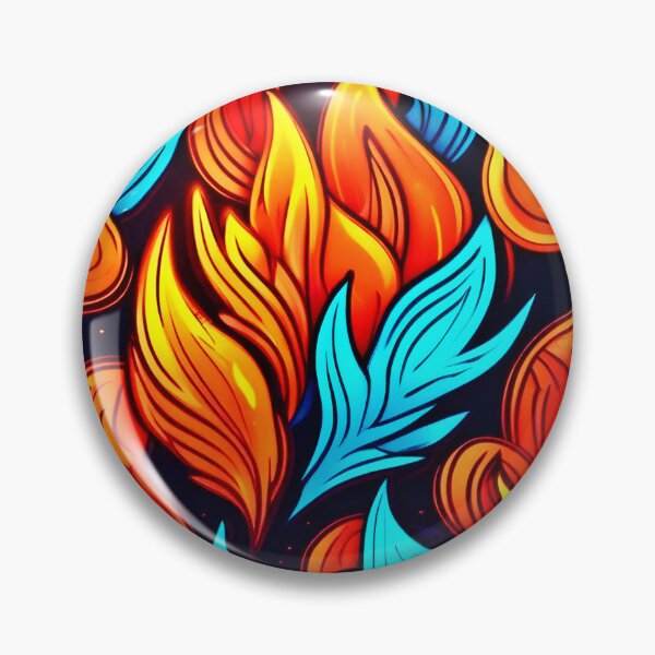 Item preview, Fiery Abstract Flame Pattern designed and sold by Health And Fitness Posts e-Store.