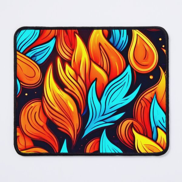 Item preview, Fiery Abstract Flame Pattern designed and sold by Health And Fitness Posts e-Store.