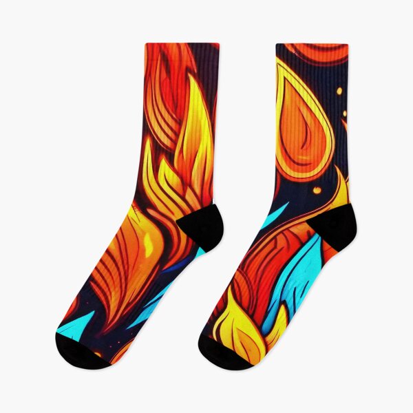 Item preview, Fiery Abstract Flame Pattern designed and sold by Health And Fitness Posts e-Store.