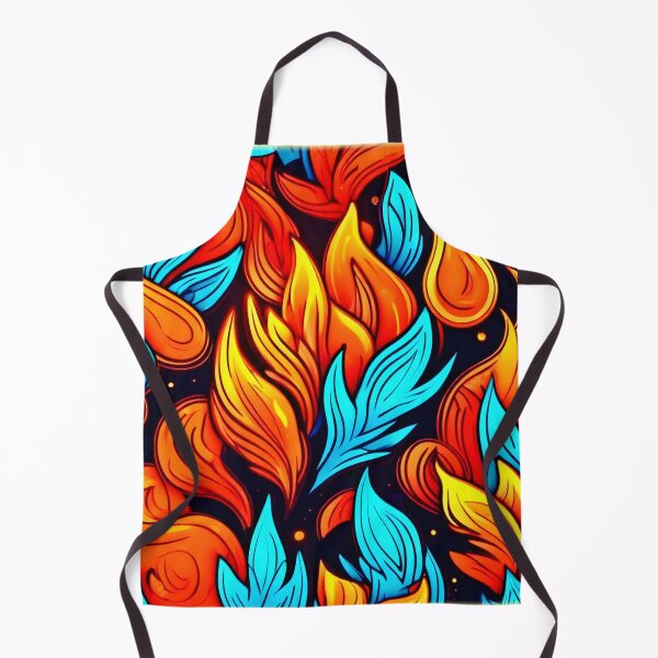 Item preview, Fiery Abstract Flame Pattern designed and sold by Health And Fitness Posts e-Store.