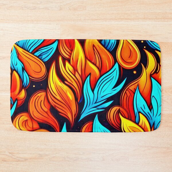 Item preview, Fiery Abstract Flame Pattern designed and sold by Health And Fitness Posts e-Store.