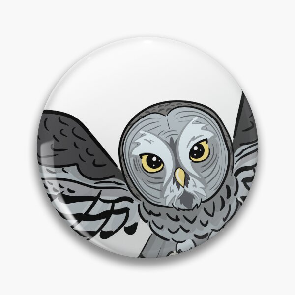 Item preview, Magical chibi grey owl kawaii designed and sold by NaiBalin.