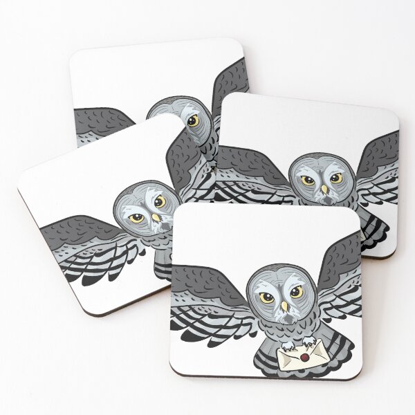 Item preview, Magical chibi grey owl kawaii designed and sold by NaiBalin.