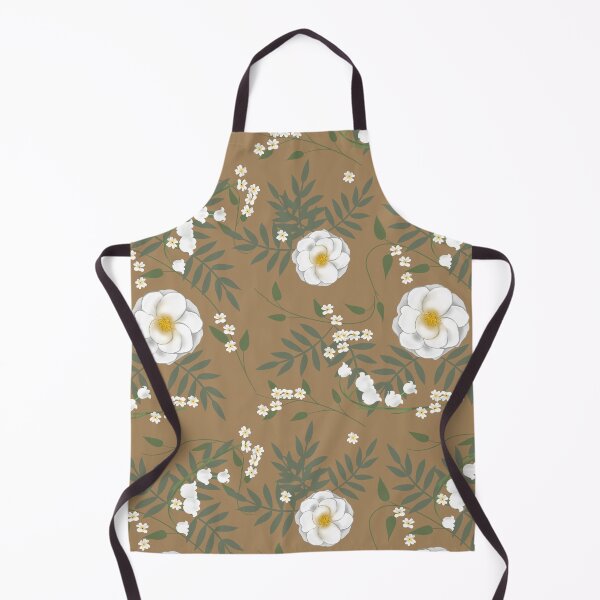 Item preview, Neutral floral pattern designed and sold by Emendi.