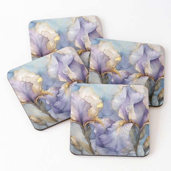 Item preview, Graceful Violet Bearded Irises II designed and sold by Susan Rydberg.