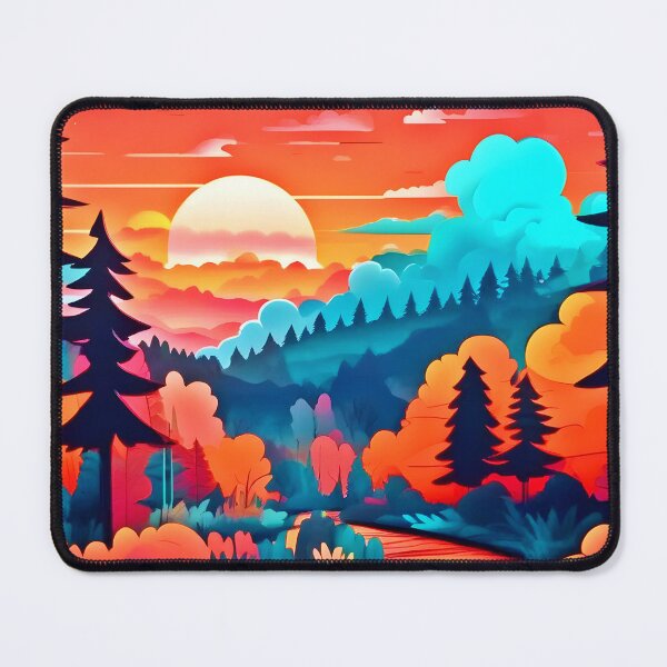 Item preview, Sunset Path Through Autumn Forest designed and sold by Health And Fitness Posts e-Store.