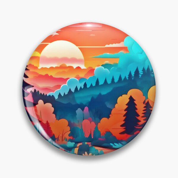Item preview, Sunset Path Through Autumn Forest designed and sold by Health And Fitness Posts e-Store.