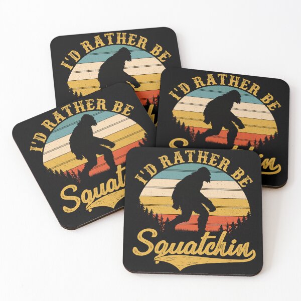 Item preview, I'd Rather Be Squatchin Paranormal Bigfoot Supernatural Sasquatch Cryptid Yeti Cryptozoology Apparel Design designed and sold by Axolotl Apparel.