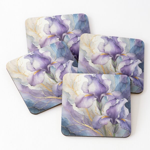 Item preview, Graceful Violet Bearded Irises designed and sold by Susan Rydberg.
