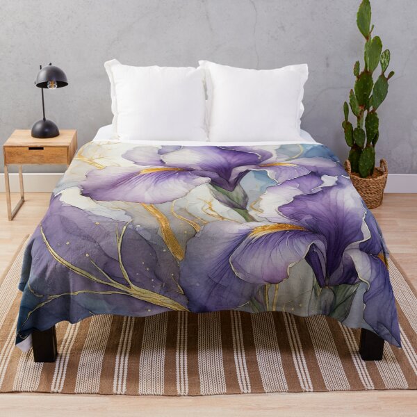 Item preview, Graceful Violet Bearded Irises designed and sold by Susan Rydberg.