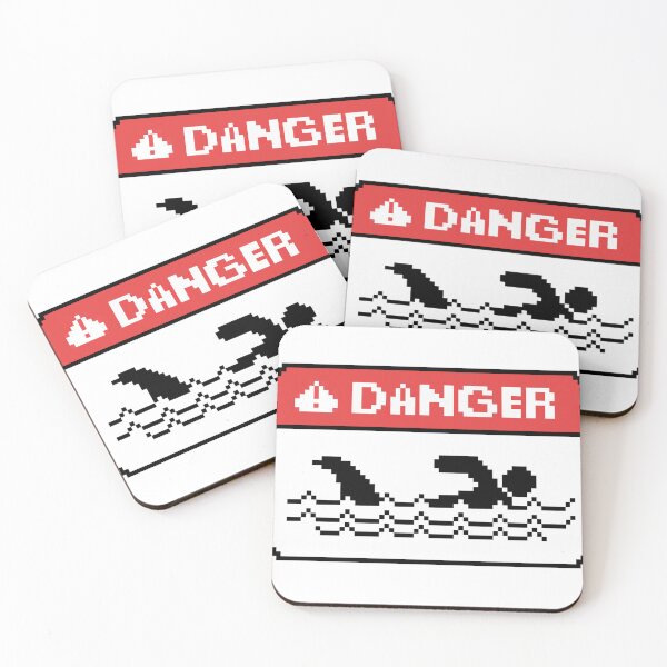 Item preview, Beware of sharks sign designed and sold by SharkCreator.