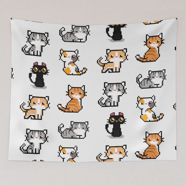 Item preview, pixel kitteh  designed and sold by Playful Strokes pom@pom.