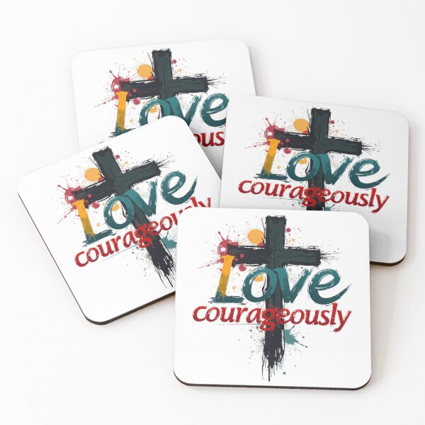Item preview, Love Courageously, Cross designed and sold by Faithloveshop.