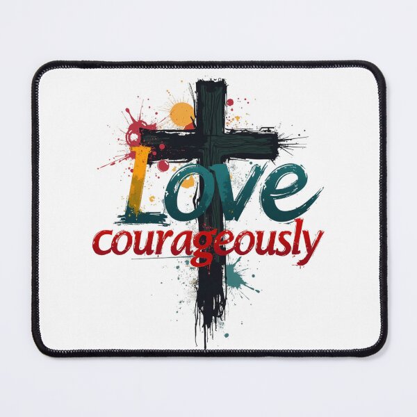 Item preview, Love Courageously, Cross designed and sold by Faithloveshop.