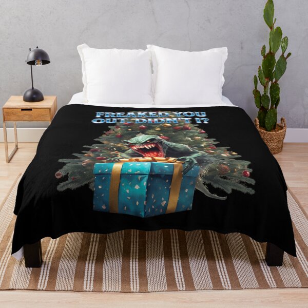 Item preview, Freaked You Out, Didn't I? Halloween Monster By A Christmas Tree designed and sold by signshirtz.