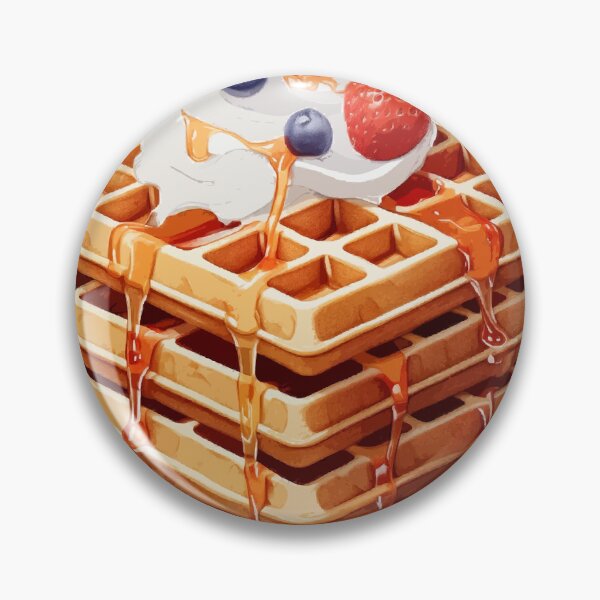 Item preview, Golden Delights: National Waffle Day designed and sold by bb-15artstudio.