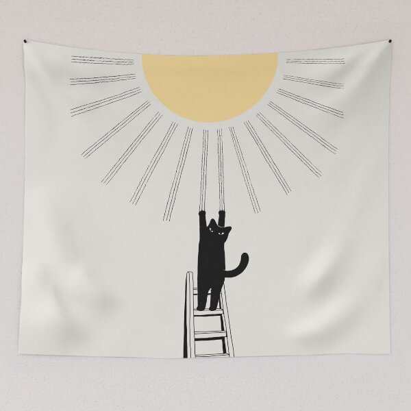Item preview, Cat Landscape 198: Making Sunshine designed and sold by ilovedoodle.