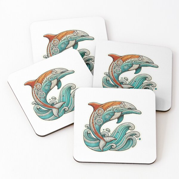 Item preview, Abstract Miami Dolphins designed and sold by pixelpulsenyc.