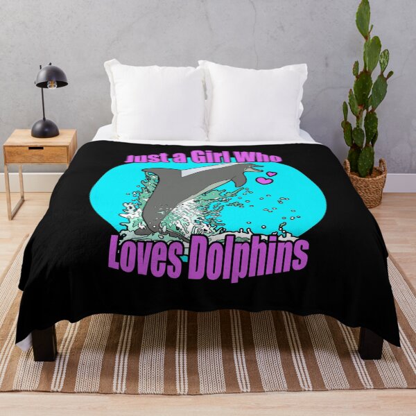 Item preview, Just a Girl who Loves Dolphins | Gift for Dolphin Lover designed and sold by Marian Murdoch.