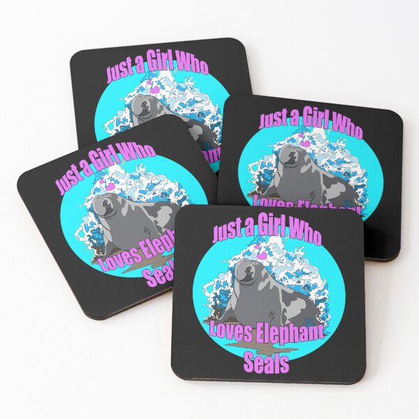 Item preview, Just a Girl who Loves Elephant Seals | Gift for Elephant Seal Lover designed and sold by Marian Murdoch.