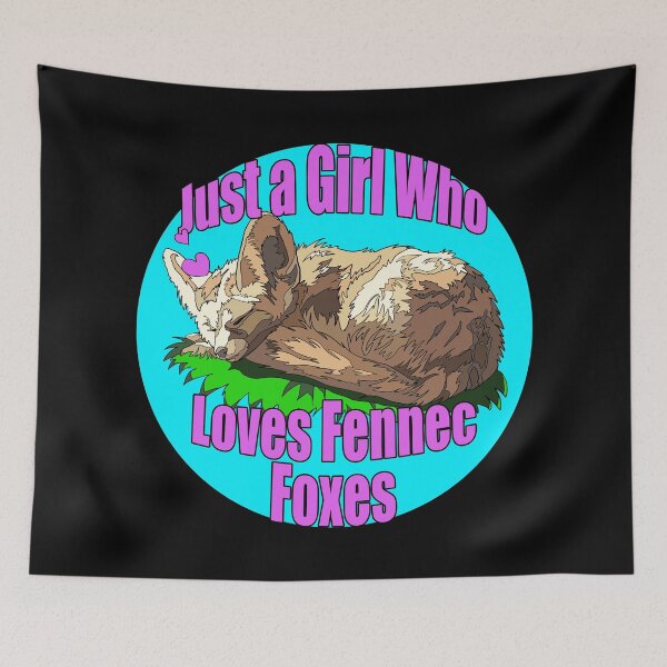 Item preview, Just a Girl who Loves Fennec Foxes | Gift for Fennec Fox Lover designed and sold by Marian Murdoch.
