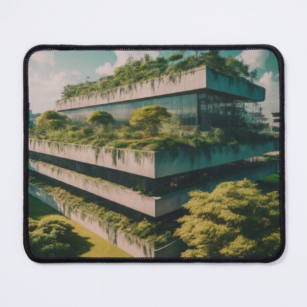 Item preview, Modern Building with Rooftop Terrace designed and sold by BestArtByArvind.