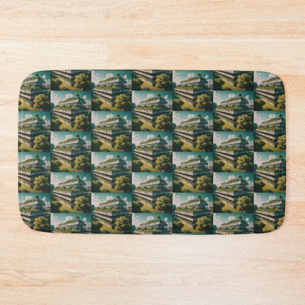 Item preview, Modern Building with Rooftop Terrace designed and sold by BestArtByArvind.
