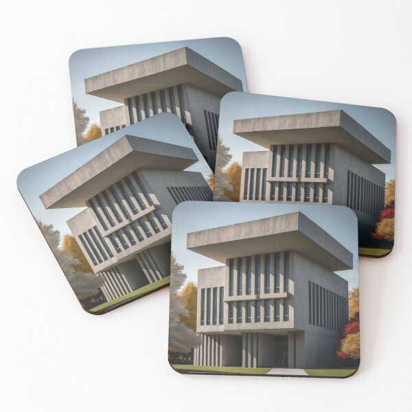 Item preview, Autumn at the Modern Office Building designed and sold by BestArtByArvind.