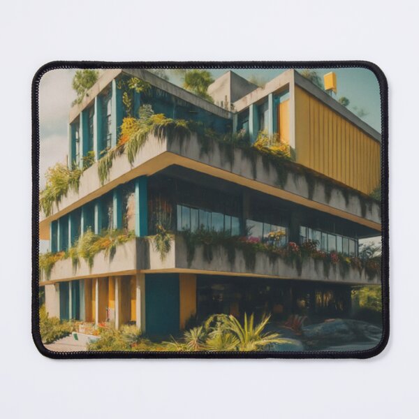 Item preview, Urban Oasis: Building with Balcony Gardens designed and sold by BestArtByArvind.