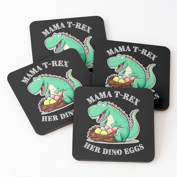 Item preview, Mama T-Rex and Her Dino Eggs Cute Dinosaur designed and sold by Taans-Creation.