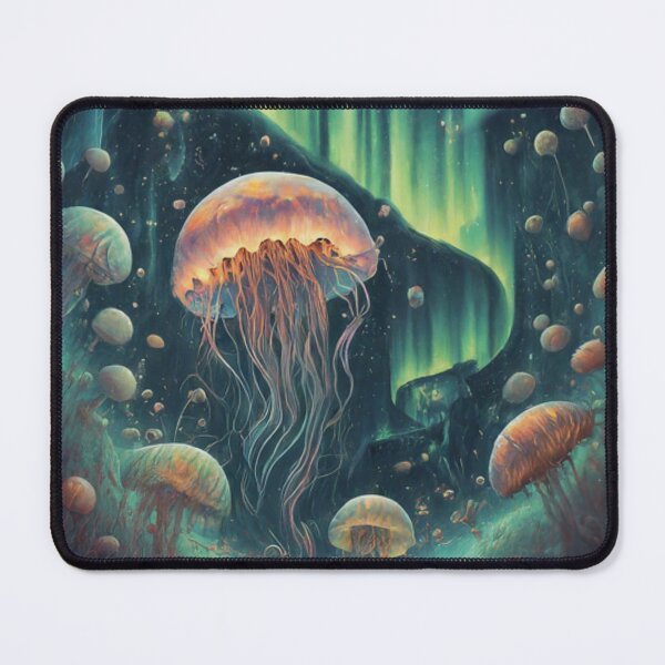 Item preview, Jellyfish beneath the Aurora designed and sold by BestArtByArvind.