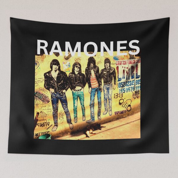 Item preview, Ramones Rock Out Classic Black Tee designed and sold by GeekySexyCool.