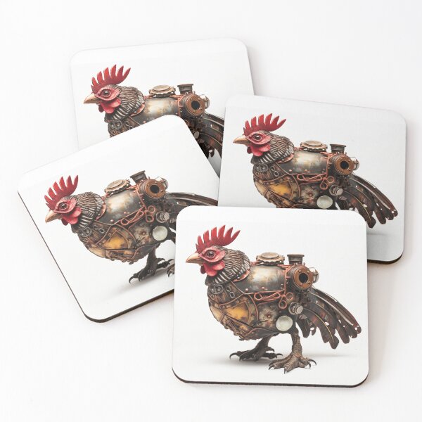 Item preview, Steampunk Chicken designed and sold by Roxane Bay.