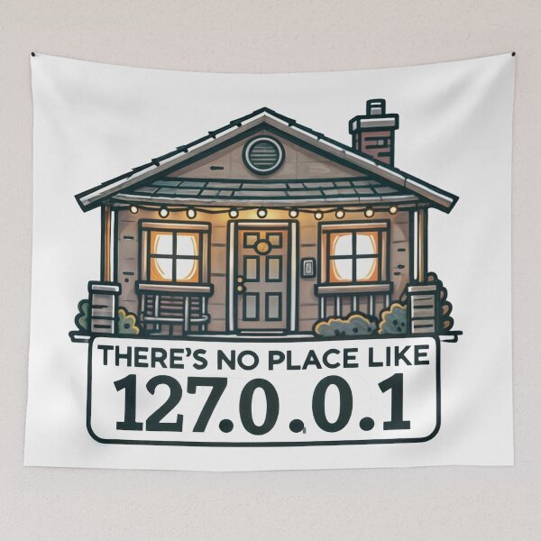 Item preview, There’s No Place Like 127.0.0.1 designed and sold by hit-gal.