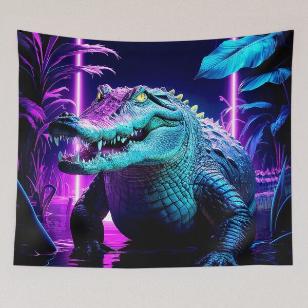 Item preview, Neon Crocodile Encounter designed and sold by Exodoi.