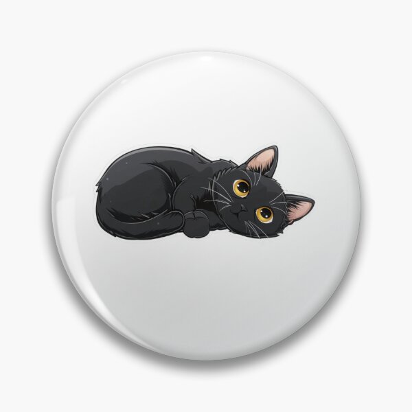 Item preview, Black Cat Laying on Its Side, A Cozy and Serene Feline Portrait designed and sold by tjnextgen99.