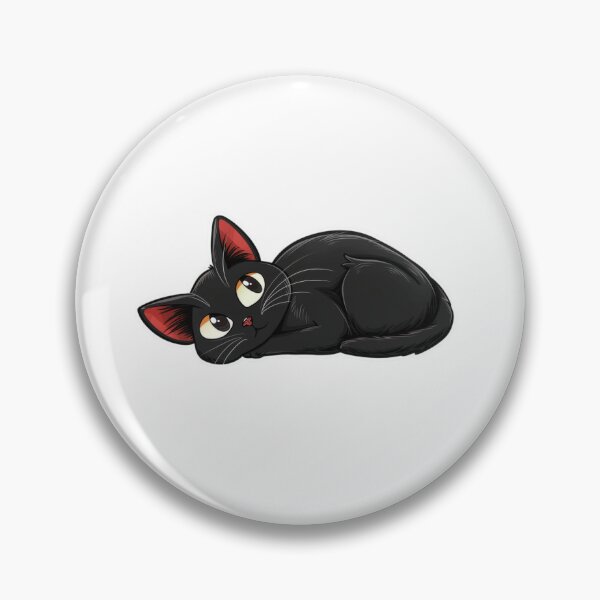 Item preview, A Black Cat Resting Peacefully on Its Side, Perfect for Cat Lovers designed and sold by tjnextgen99.