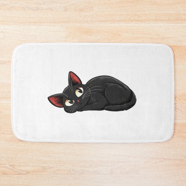 Item preview, A Black Cat Resting Peacefully on Its Side, Perfect for Cat Lovers designed and sold by tjnextgen99.
