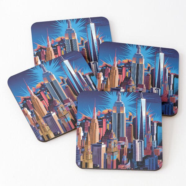 Item preview, A Digital Pop Art Travel of New York City New York designed and sold by PaintedPixels01.