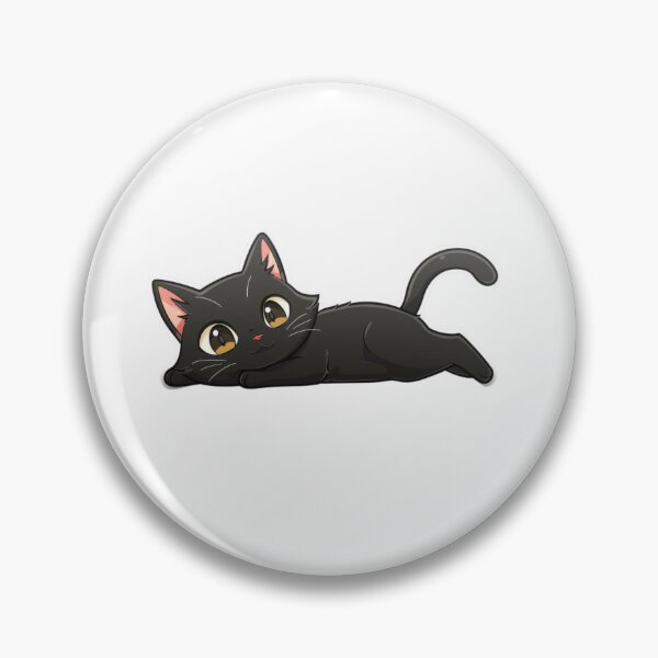 Item preview, Cute Black Cat Laying on Its Side, Capturing Feline Grace and Serenity designed and sold by tjnextgen99.